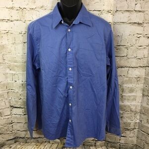 5/$20 Eddie Bauer Blue Casual Dress Shirt